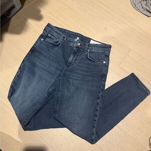 rag & bone Dark Blue Women's Cate Mid-rise ankle skinny jeans